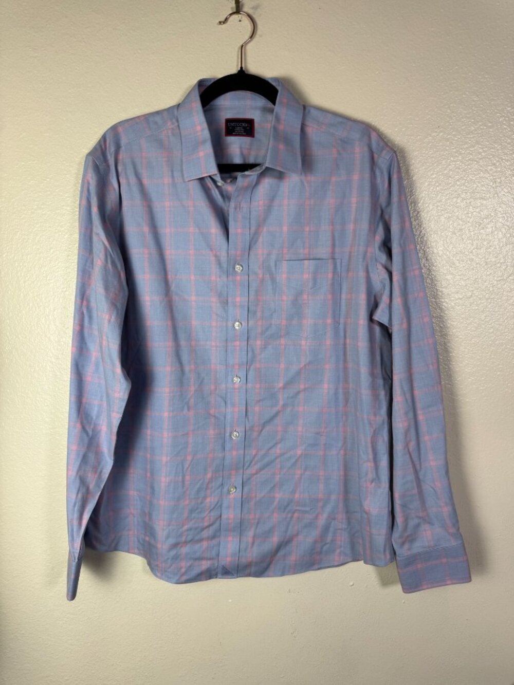 Untuckit Men's Wrinkle Free Castellare‎ Button Up Shirt Size Large Long Sleeve